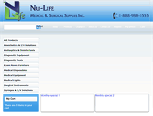 Tablet Screenshot of nu-lifemedical.com